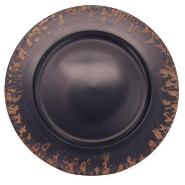 Imagem de Sousplat De Plástico Azul Marinho 33Cm Mi0003 C/1Un Rojemac