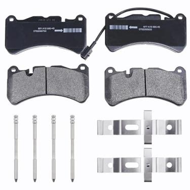 Imagem de Conjunto de pastilhas de freio dianteiras 980139070 compatível com Mase-rati Ghibli S Q4 2014-2022, Mase-rati GranTurismo S 2008-2018, Mase-rati Quattroporte S/Sport GT 2007-2022 OE#980156013 (freio