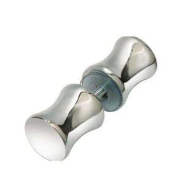 Imagem de Puxador duplo zamac cromado box janela porta vidro blindex - WR