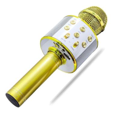 Imagem de Microfone Bluetooth Karaoke Sem Fio Youtuber Reporter