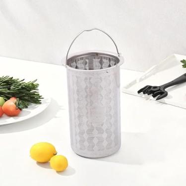 Imagem de 1 coador de chá para chá de folhas soltas, infusor de chá de aço inoxidável com gancho de corrente, filtro de chá de malha para chá e café