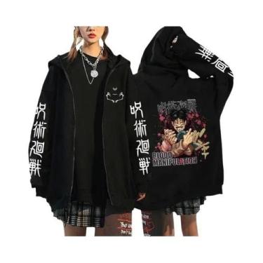 Imagem de Moletom Unissex Com Capuz E Zíper Estampado Jujutsu Kaisen Ryomen Suku