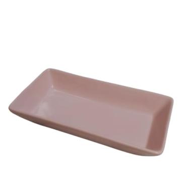 Imagem de Travessa de Cerâmica Branca Premium – Prato de Servir para Mesa Posta com Sofisticação e Design Gourmet. Refratário para Servir com Elegância. Refratário para Servir com Elegância (Rosa)