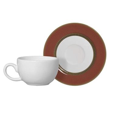 Imagem de Conjunto 6 Xícaras De Chá Com Pires Celebrate Vermelho