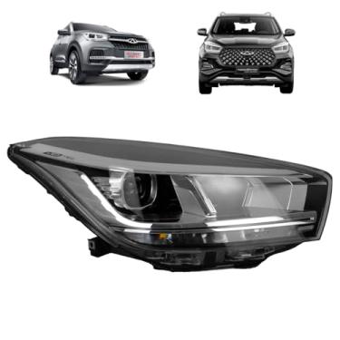 Imagem de FAROL TIGGO 5X PRO SPORT TURBO 2023 2024 LADO DIREITO (MÁSCARA NEGRA) (C/LED) - 605000392AA