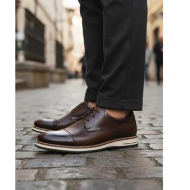 Imagem de Sapato Masculino Democrata Metropolitan Oliver Original cor:Mognotaman