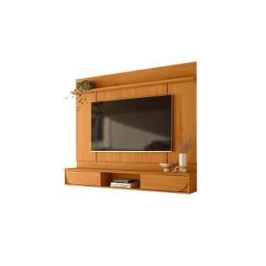 Imagem de Painel Home Suspenso AURA Cinamomo para TV até 65 com Bancada 1,82m Liberty Móveis
