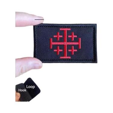 Imagem de Patch Bordado Dos Cavaleiros Templários Cruzados, Braçadeira Tática Mi