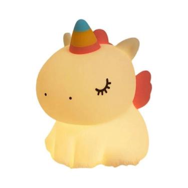 Imagem de Luz Noturna De Silicone LED Em Forma De Unicórnio Para Crianças, Recar