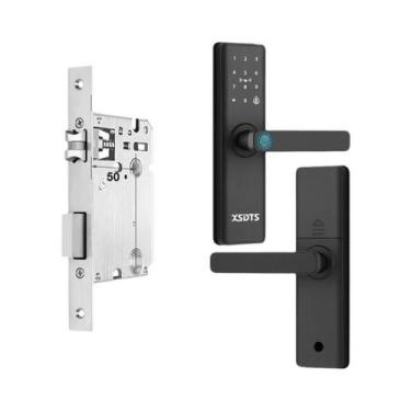 Imagem de Fechadura De Porta Inteligente Com APP Tuya, Biometria E Impressão Dig