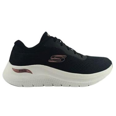 Imagem de Tênis Feminino Skechers 150051br/Bkrg Arch Fit 2.0, Preto, Rosa dourad