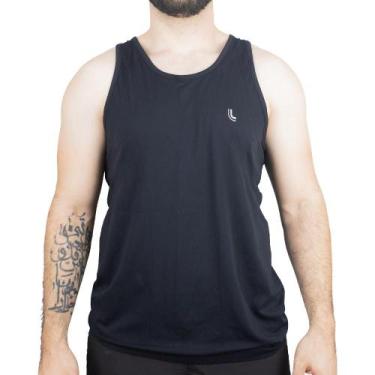 Imagem de Regata Masculina Preta de Modelagem Anatômica Com Tecido Leve - LUPO, 
