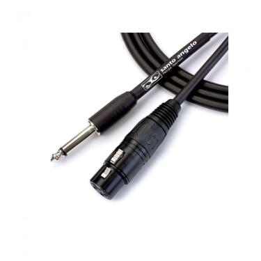 Imagem de Cabo de Microfone Ninja HG Alta Impedância com Cobre OFHC e Conectores P10 e XLR Fêmea Preto Santo