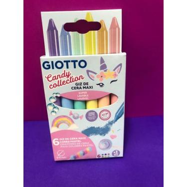 Imagem de Giz de cera maxi candy giotto 6 cores collection