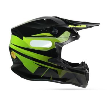 Imagem de Capacete Revo Ims Preto/Fluor Trilha Motocross Enduro, XL - 62