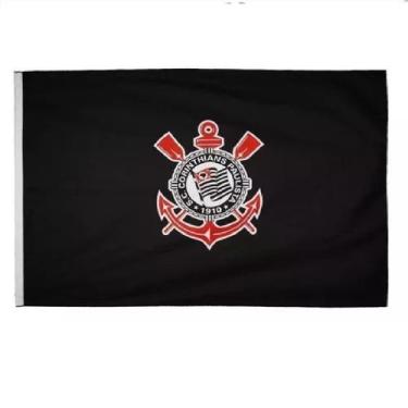 Imagem de Bandeira Oficial Do Corinthians 68x98cm Dupla Face 1,5 Panos - BC ARTS