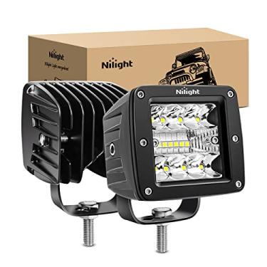 Imagem de Nilight Cápsulas de LED, 2 peças, cubos de LED de 7,6 cm e 42 W atualizados, luzes quadradas, neblina, off-road, iluminação de trabalho para caminhões, caminhonete, carrinho de golfe, SUV, ATV, UTV,