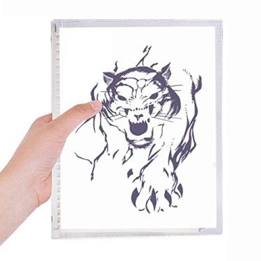 Imagem de Caderno Tiger King Animal Wild com folhas soltas recarregáveis para diário