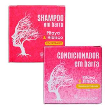 Imagem de Kit Shampoo E Condicionador Em Barra Pitaya E Hibisco - Orgânica