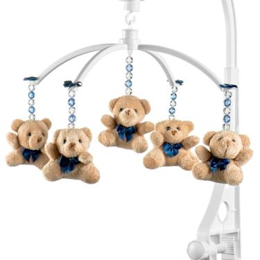 Imagem de SleepBaby Móbile Berço Musical e Giratório Urso Gravata Marinho