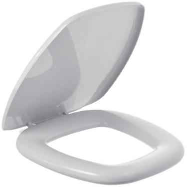 Imagem de Assento Sanitário Astra Almofadado Thema Cinza