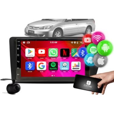 Imagem de Central Multimidia Android 12 Gps 2GB + Camera + Moldura HONDA CIVIC 2