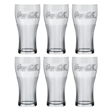 Imagem de Kit 6 Copos Coca Cola Transparente 470ml Nadir - NADIR FIGUEIREDO, COP