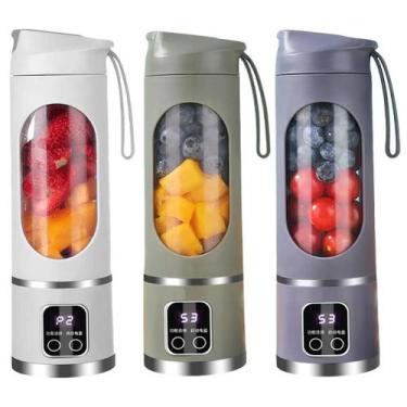 Imagem de Espremedor de frutas portátil com 10 lâminas, liquidificador recarregá