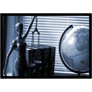 Imagem de Quadro Decorativo Direito Advogados Deusa Têmis Advocacia Justiça Sala