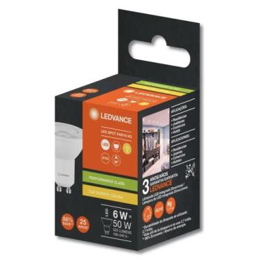 Imagem de Led dicroica par16 ho 6w 3000k 525lm biv gu10-ledvance