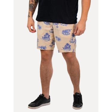 Imagem de Bermuda Reserva Masculina Casual Estampada Trancoso Off-White-Masculino