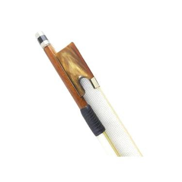 Imagem de Arco de violino com cauda de chifre amarelo tamanho 4/4 bem equilibrado e responsivo Arco violino prático