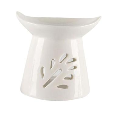 Imagem de Ｂｅｓｇａ Queimador de óleo essencial de cerâmica decoração queimador de aroma forno difusor de óleo cerâmico chá luz suporte de vela para desktop