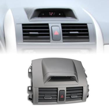Imagem de JDMON Saída de ar A/C do painel central com substituição de relógio para Toyota Corolla 2009 2010 2011 2012 2013 Substituição para painel 55670-02340 5567002340 Painel de ar condicionado