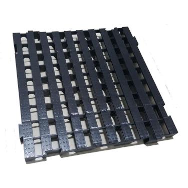 Imagem de Pallet Palete Estrado Plástico 50X50Cm Preto 6Pcs