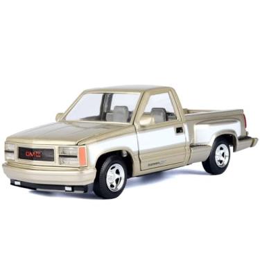 Imagem de 1992 Sierra GT Pickup Truck Gold Metallic with White Sides American Classics Series 1/24 Diecast Model Car by Motormax 73204GLD