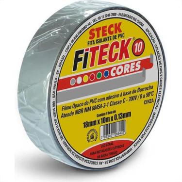 Imagem de Fita Isolante Steck 10M Cinza - Sft1310Cz - Kit C/10 Pecas