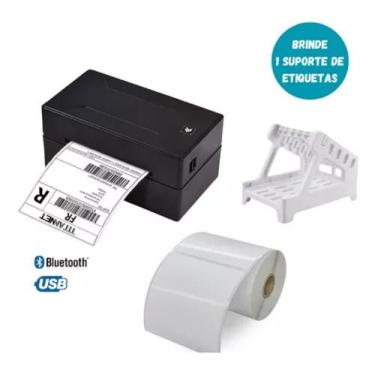 Imagem de Impressora De Etiqueta Térmica Bluetooth Usb+ 1 Rolo 100x150 - TITANNE
