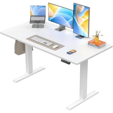 Imagem de Flex~iSpot Esteira Ergométrica Eletrica, 120x60CM Mesa de Computador Mesa Regulagem Altura, Branco 110/220V