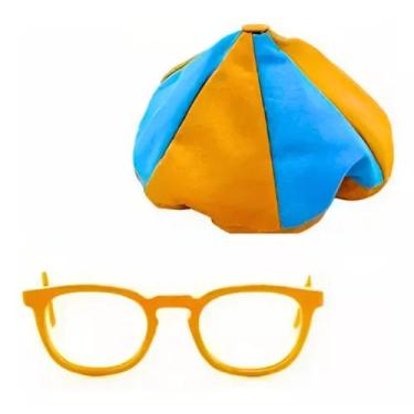 Imagem de Fantasia Acessórios Infantil Óculos Com Boina Blippi Youtube - HDK