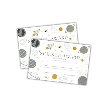 Imagem de Certificado de Excelência Científica Pacote com 30 15 x 23 cm Cartolina de Objetivo de Prêmio Liderança Estudantil Melhor Desempenho do Projeto Fim do Ano