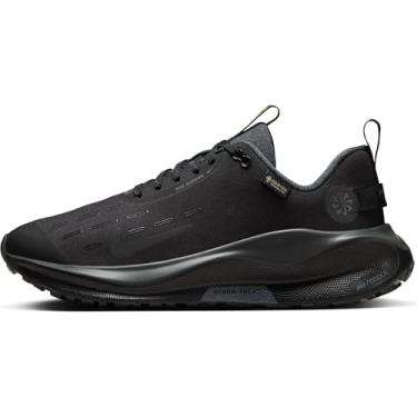 Imagem de Nike InfinityRN 4 Gore-TEX Tênis de corrida feminino impermeável (HQ0264-001, preto/volt/cinza escuro/antracite), Preto/Volt/Cinza Escuro/Antracite, 37