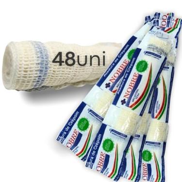 Imagem de Atadura elástica crepom 13 fios - 12cm x 1,8m - 48 rolos