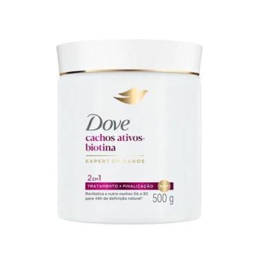 Imagem de Máscara de Tratamento Dove 2 em 1 - Cachos Ativos + Biotina 500g