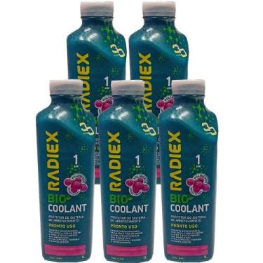 Imagem de Kit aditivo protetor radiador ps2g rosa radiex 5 litros - kit00500