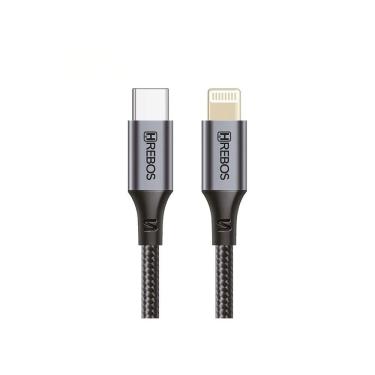 Imagem de Cabo Hrebos Cb-362i Tipo C Para Lightn 1m Midnight 27w