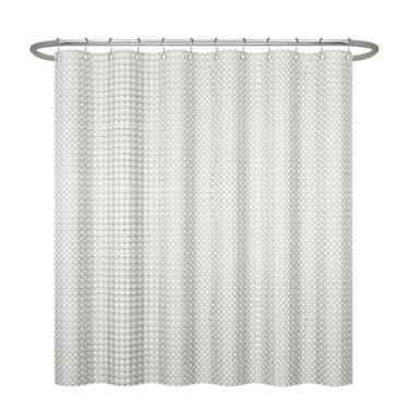 Imagem de ggaimwf Cortina de chuveiro de cor sólida de 182 x 182 cm para banheiro, waffle, banho, resistente à água, cortina bege moderna grossa para box de chuveiro com ganchos de metal