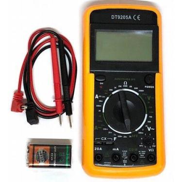 Imagem de Multímetro Com Capacímetro Digital C/ Aviso Sonoro - DT9205A - MBTOOLS