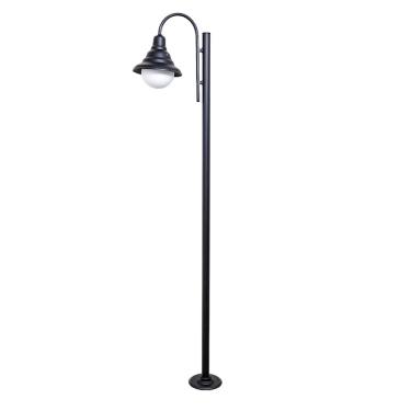 Imagem de Poste Luminária Colonial Ipanema Extra Jardim Alumínio 1,80m