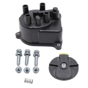 Imagem de Kit de tampa de distribuidor e rotor de distribuição de ignição automotiva compatível com Honda Accord Civic Acura 92-00 30102-P54-006